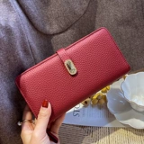 Бумажник, изысканная сумка через плечо, длинный картхолдер, из натуральной кожи, коллекция 2022, изысканный стиль