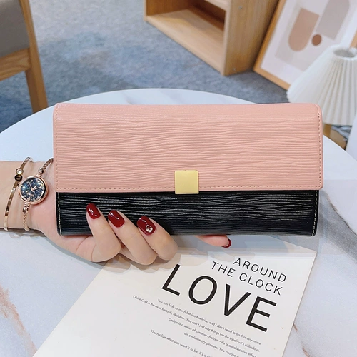 Бумажник, длинная кожаная вместительная и большая сумка через плечо, из натуральной кожи, коллекция 2022, популярно в интернете, изысканный стиль