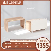 MesaSilla solid wood multifunctional removable childrens storage box locker floor rack