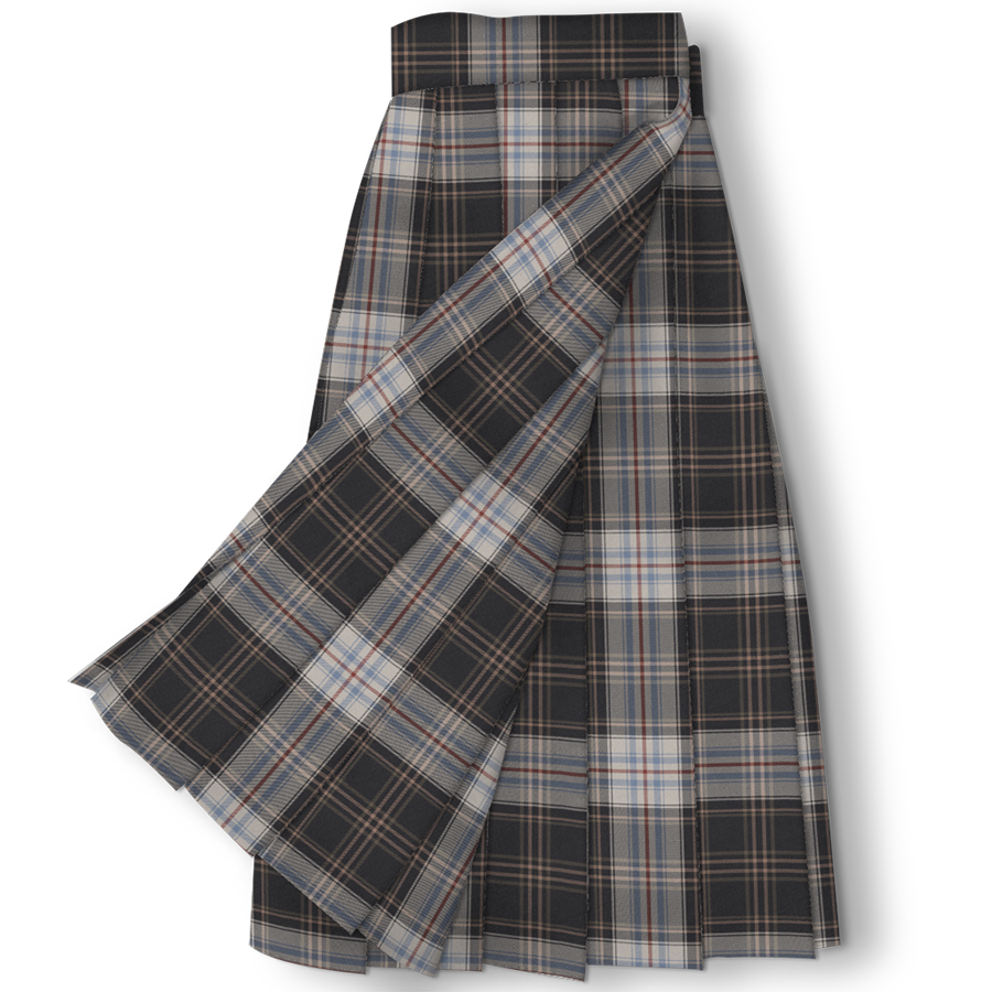 (Ladmark ) Drawer by name JK Uniform grinded grid grid gear hem skirt ~ Collection collection