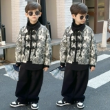 Ханьфу для мальчиков, демисезонный комплект, утепленное детское платье, костюм, китайский стиль