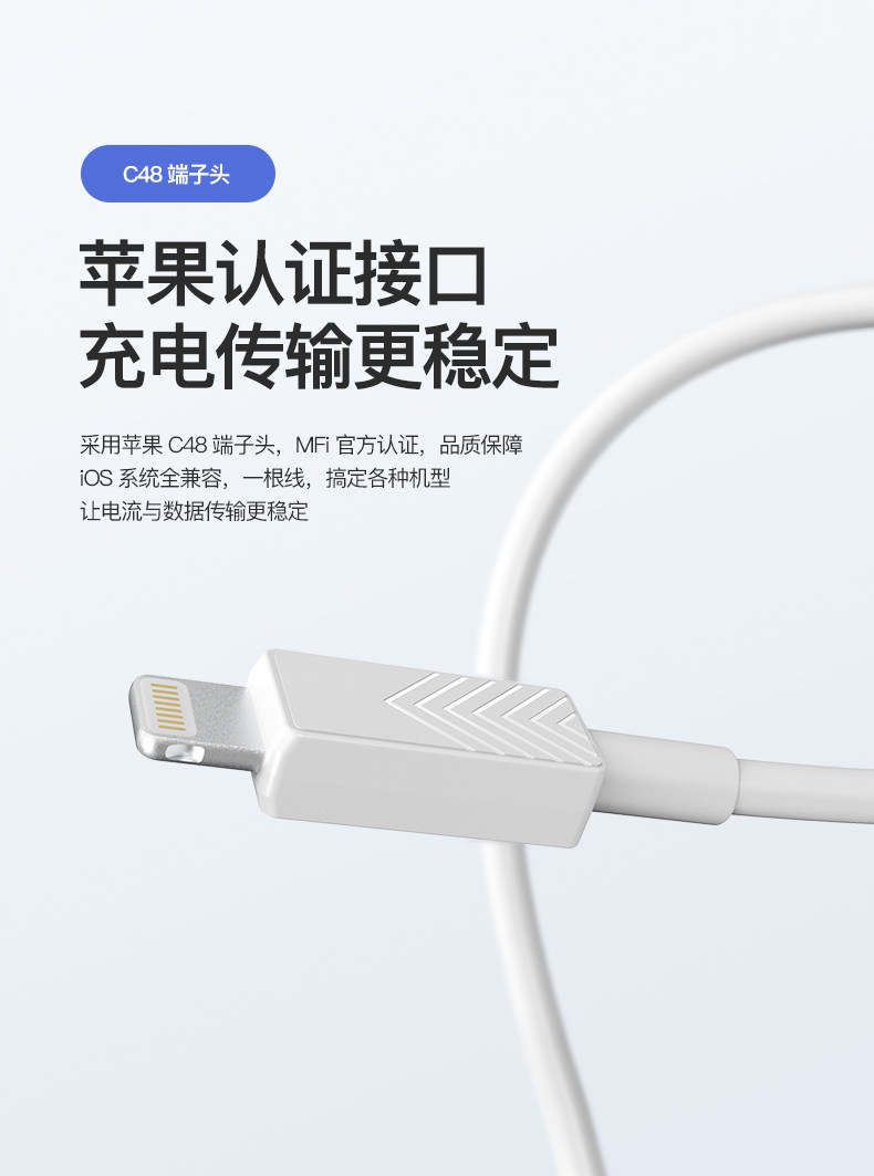 MFi认证 iFory 苹果PD快充数据线 0.3m 图5