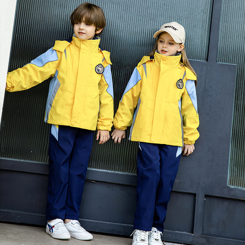 Three-in-one Removable Primary School Uniform for Children's Strip Clothes for Winter and Fall College Winter Clothing