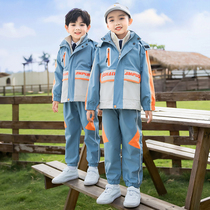 Kindergarten garden clothing spring and autumn childrens clothing autumn college wind three pieces of primary school uniform sub-coat new