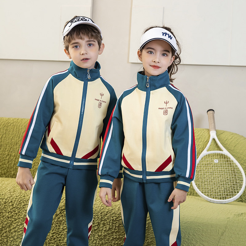 Spring and Autumn Uniform Package China Festival Games Sports Class Class Three Pieces of Park Clothing Clothing