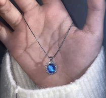 Real butterfly specimen necklace Morpho butterfly necklace Butterfly necklace 925 sterling silver chain with gift box packaging