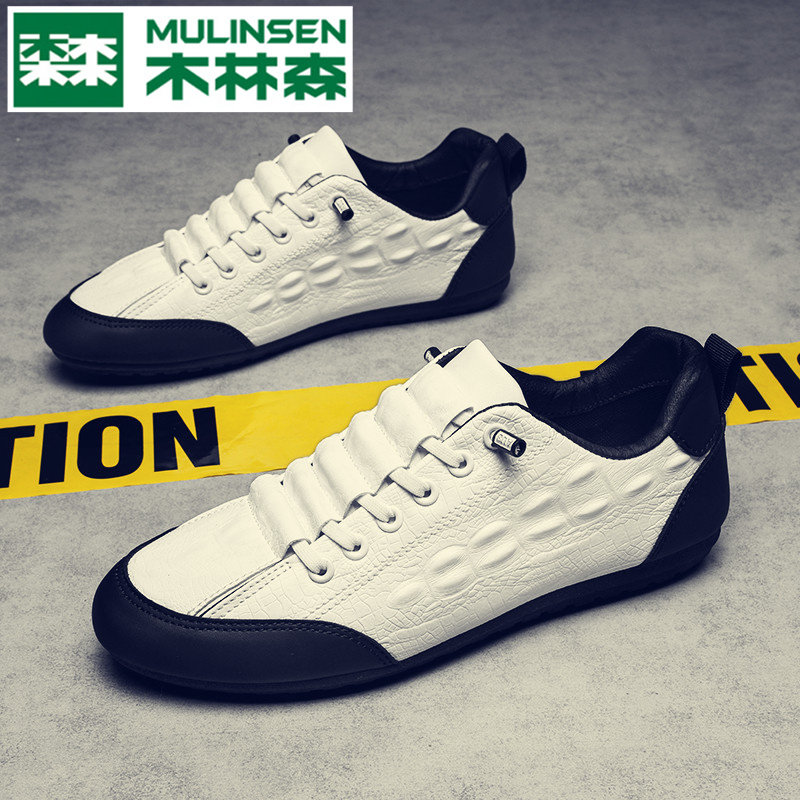 Wood Linen Men's Shoes Bean Bean Autumn winter plus one foot pedal cotton shoe Chaobou Working Europe Station Driving Lefosboard Shoe-Taobao