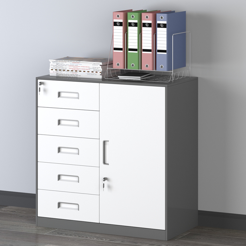 Filing cabinet low cabinet tin office storage tool cabinet information storage small cabinet printer drawer cabinet with lock