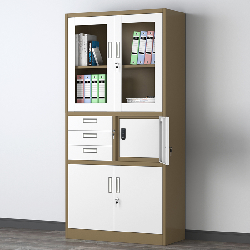 Office 3-fight internal security cabinet iron cabinet cabinet financial vouchers cabinet drawer locker crypto cabinet