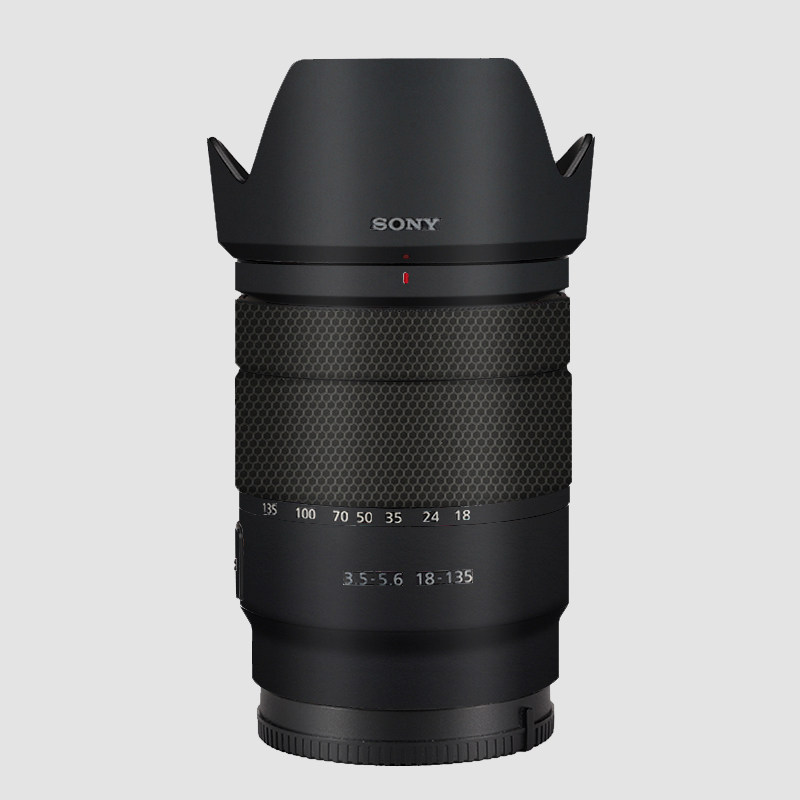 Applicable Sony E 18-135 f3 5-5 6 camera lens sticker Anti-collision strip film 18135 Carbon fiber 3m membranes