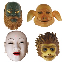 Halloween movie and TV hot pot hero Christmas gift cos dress up white male and female resin mask