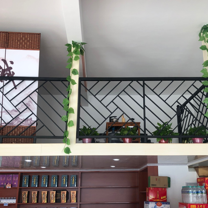 Wrought iron staircase handrail indoor loft home protective railing corridor railing fence partition modern decorative frame balcony