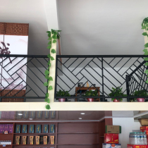 Wrought iron stair handrail indoor attic household fence corridor railing fence partition modern decorative frame balcony