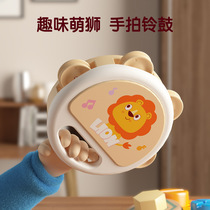 Hand beat drum newborn baby 0 to 1 year old 2 rattle baby puzzle 3 early education soothing toy 6 months baby coaxing 8 artifact