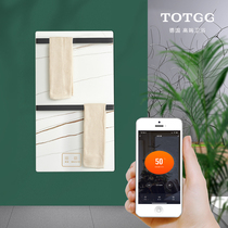 Carbon fiber electric towel rack Electric heating rock plate Bath towel drying rack Intelligent constant temperature touch toilet bathroom