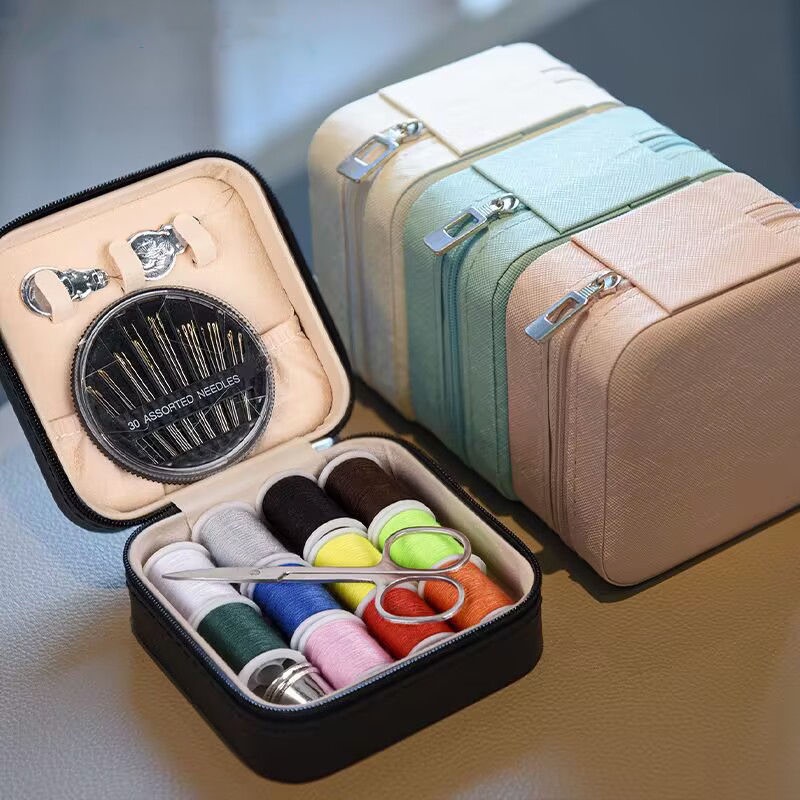 Sewing Box for Home Use, Sewing and Mending Tools, Hand Sewing, Mending Tools, Portable Small Sewing Box for Student Dormitories