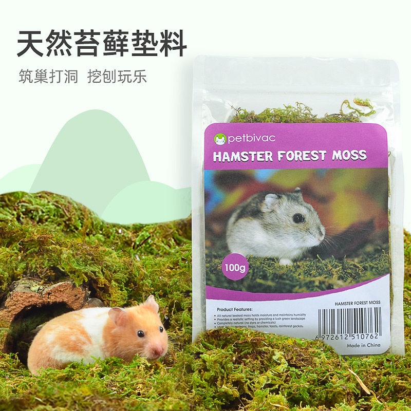 Hamster cage landscaping supplies golden bear dry moss winter warm bedding guinea pigs to avoid decorative hibernation bedding