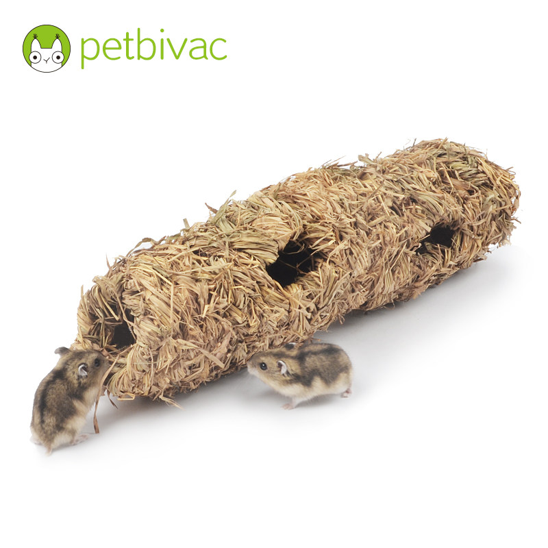 Hamster straw tunnel dwarf nest four seasons universal winter warm house golden bear landscaping channel toys supplies