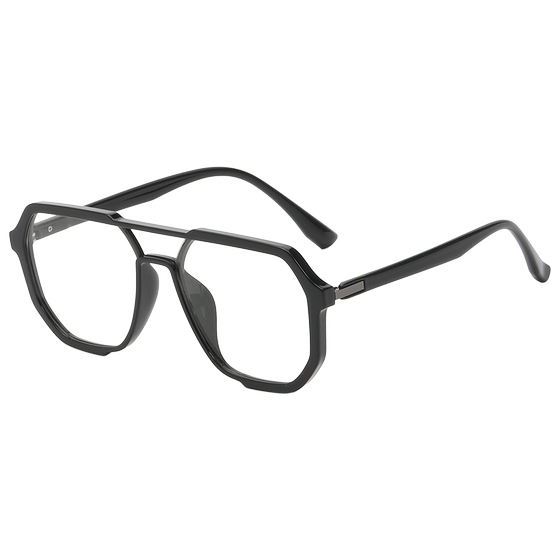 Big round face color -changing myopic glasses Men's tide handsome radiation anti -Blu -ray eye, flat -light women's black frame vegetarian artifact