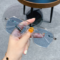 Shuai glasses male tide myopia Blue anti-blue light radiation Chen Weiting with flat eyes frame Tide brand men