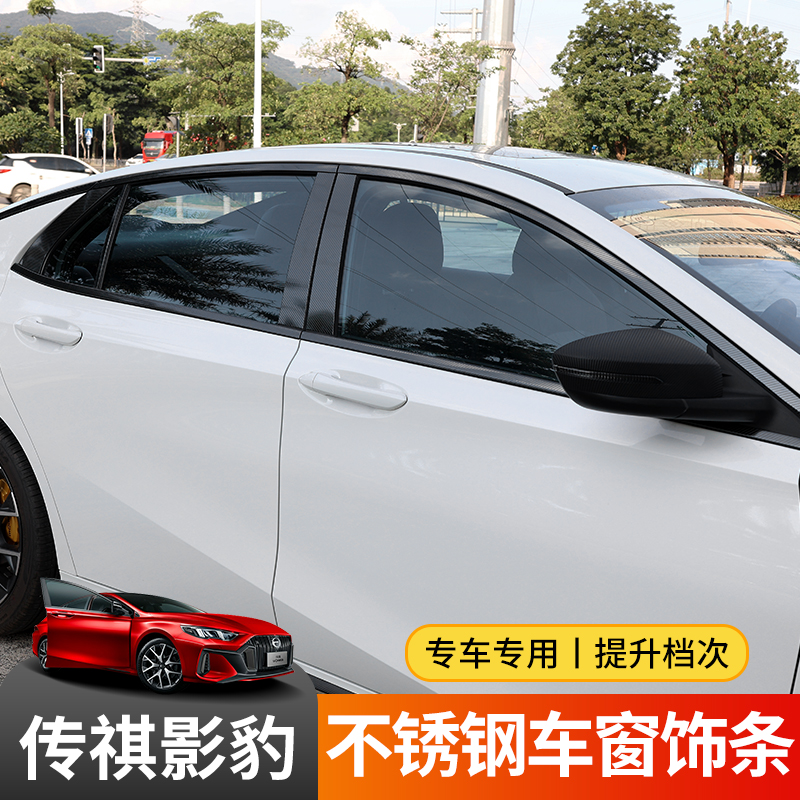 21 models of GAC Trumpchi Shadow Leopard window trim stainless steel modified body decoration bright strip special interior and exterior accessories