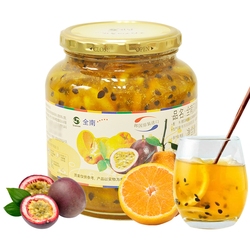 South Korea Imports full South Honeyberry Baise fruit 1kg canned fruit sauce tea Grapefruit tea Bubble water Drink drink stock