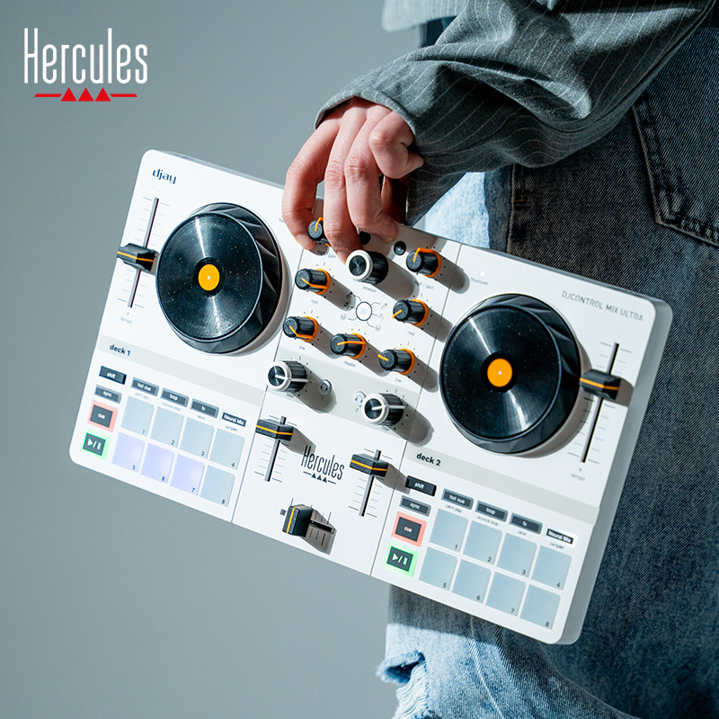Hercules嗨酷乐DJControl MIX Ultra蓝牙无线打碟机:便携打碟神器来袭!新手也能秒变电音大神?🔥-打碟机-淘宝好物网