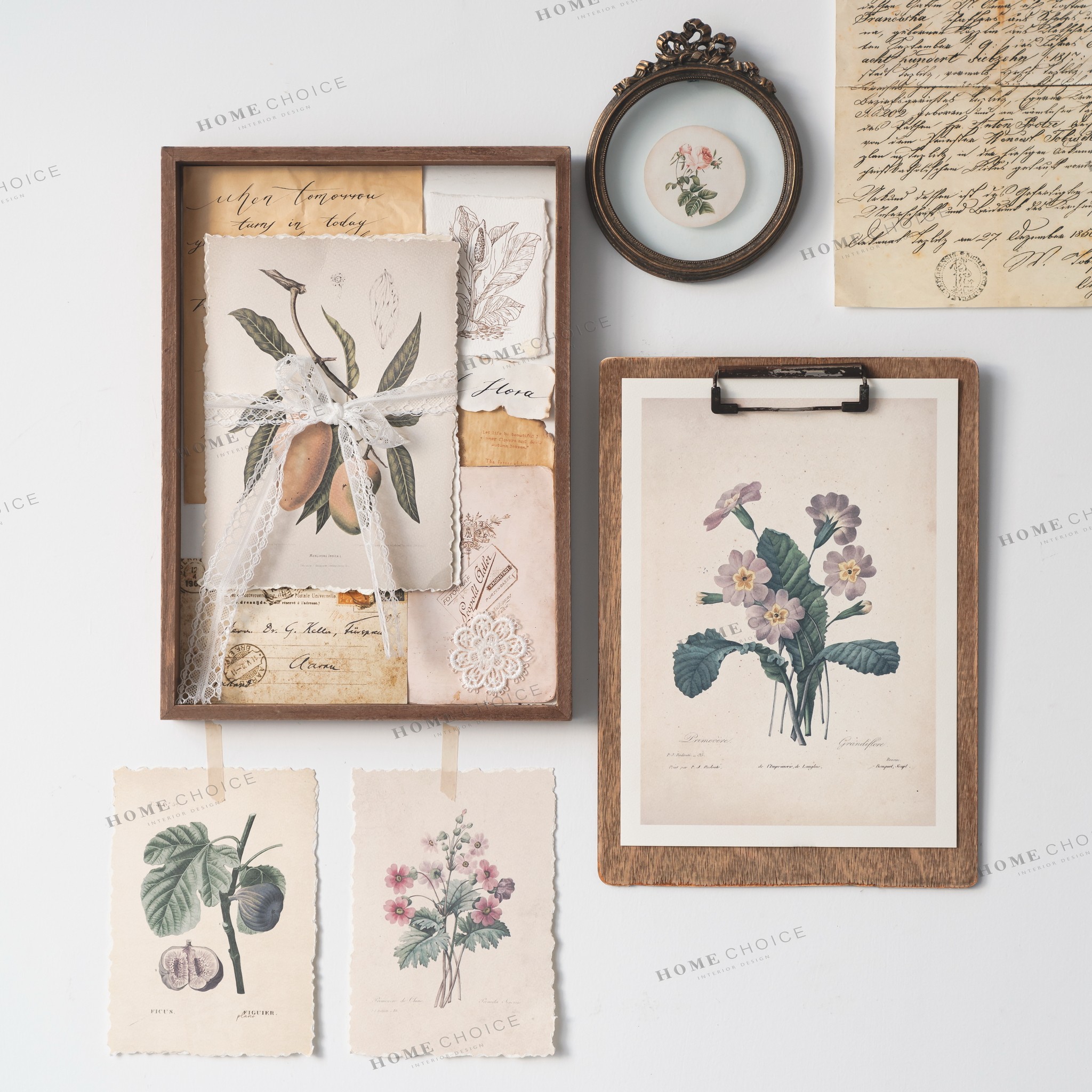 retro hand torn color picture combination postcard drawing a4 paper background drawing picture drawing manuscript wooden clip board clip