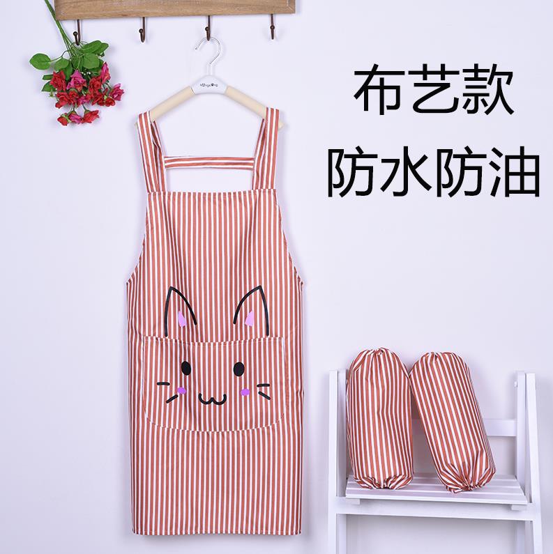 Suit Burning Lace vegetable Thickened Sleeve Apron skirt grown-up A home lady Jane about breathable autumn and winter style home plus waterproof