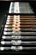 South Koreas Song silver flute head 14K gold flute head