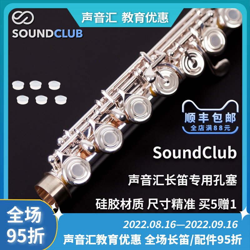 Sound sink flute special hole plug drilling general silicone sound hole plug buy 5 get 1 translucent accessories wind music key cover