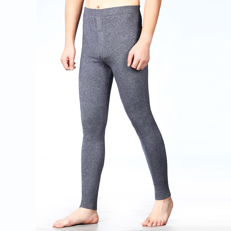 Cashmere pants men's and women's youth thickening warm slim popular high waist winter thin seamless wool underwear