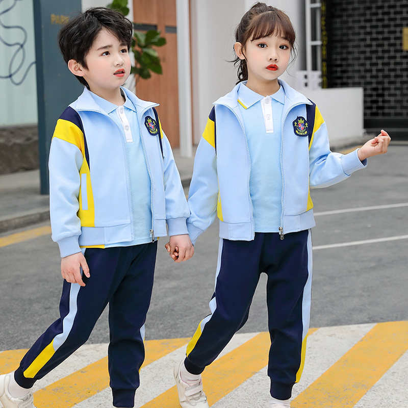 Primary school children's school uniforms Spring and autumn style sports suit children's fall class clothes college Wind-three-kindergarten garden clothes four sets