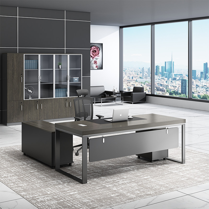 Boss Desk Simple Modern Office Furniture Fashion Manager Desk Single Executive Desk Boss Desk Chair Combination
