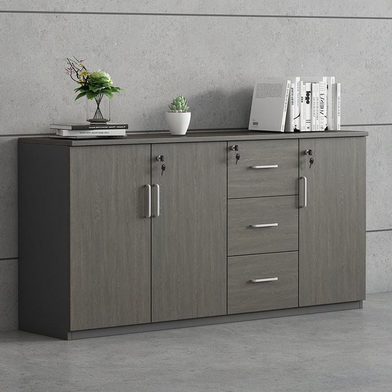 File cabinet low cabinet file cabinet bookcase staff office cabinet data cabinet with lock white storage office furniture