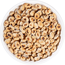 Authentic fried white lentils Chinese herbal medicine 500g 250g new medicinal cooked white lentils dry goods white lentils powder