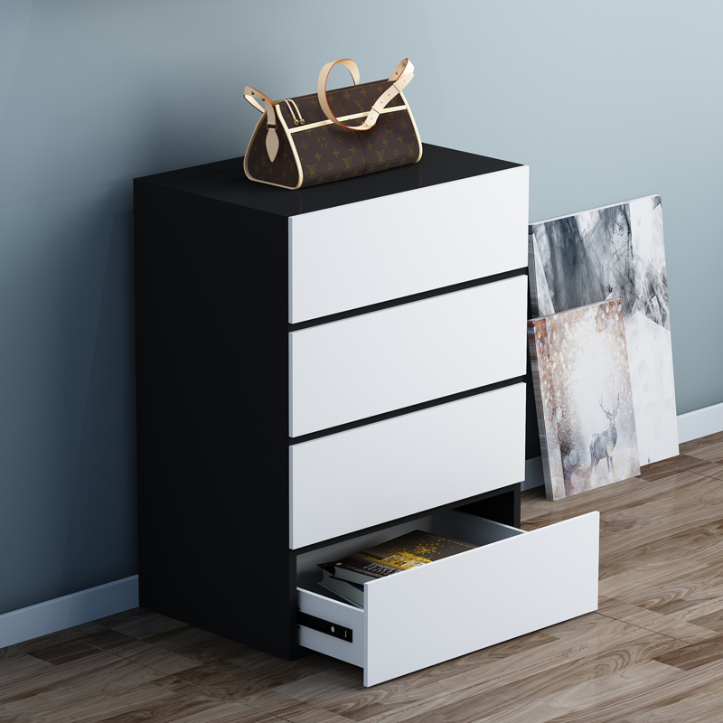 Chest of drawers Simple modern storage storage multi-functional three or four buckets Nordic bedroom living room cabinet combination drawer cabinet