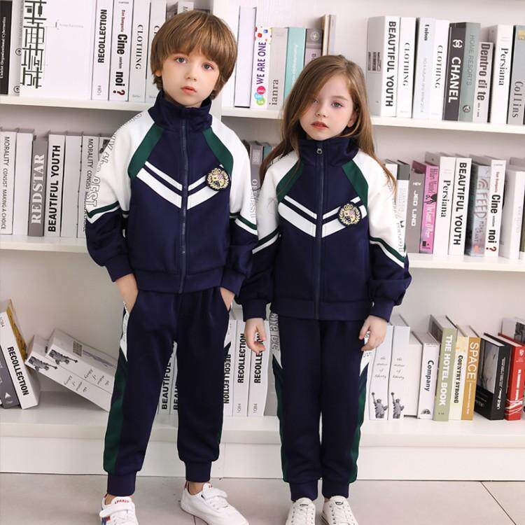 Kindergarten garden autumn school clothing class uniform English wind autumn suit teacher sports two sets customized
