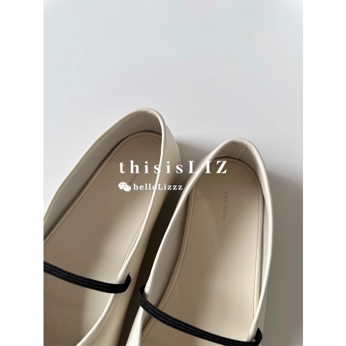 时尚芭蕾鞋 liz | 补货国现 the row 经典款elastic 一字带羊皮芭蕾鞋奶奶鞋