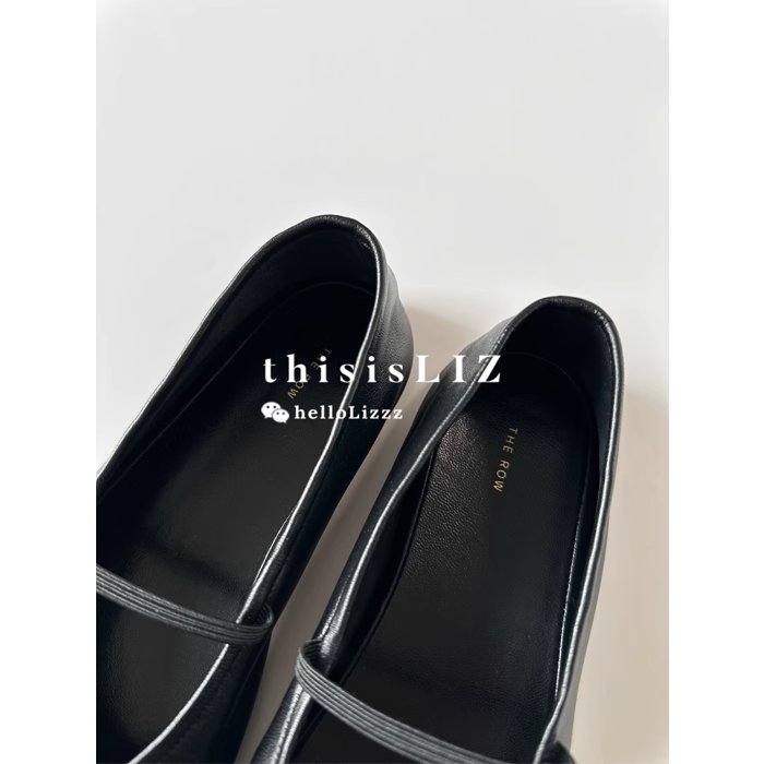 时尚芭蕾鞋 liz | 补货国现 the row 经典款elastic 一字带羊皮芭蕾鞋奶奶鞋