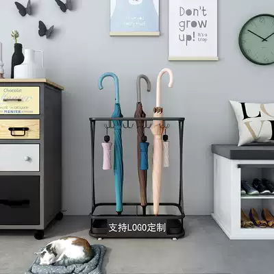 Umbrella rack storage household enters the door to place the tube artifact hotel lobby commercial umbrella bucket hanging umbrella shelf