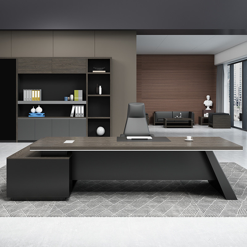 Board desk simple modern executive desk atmospheric high-end president boss desk manager desk beveled marble pattern