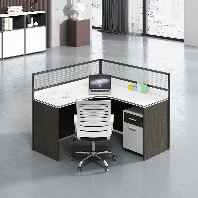 Office furniture staff desk simple and modern 4 people table and chair combination staff 6 people partition office screen
