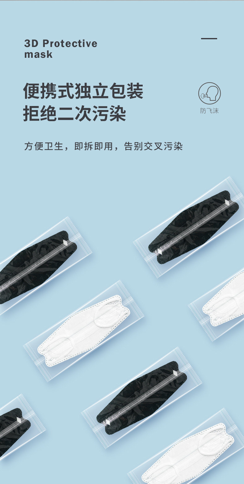 界面医疗 3D立体 KN95防护口罩 25片 独立装 天猫优惠券折后￥12.9包邮（￥19.9-7）