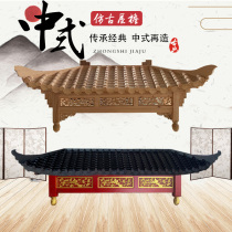 Solid wood Chinese antique roof eaves door head cornice corner hot pot shop restaurant pharmacy decoration door lintel decoration custom-made