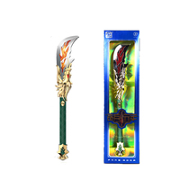 The first year of Qibing children boy sound and light sound effect light-emitting weapon role-playing shaking sound effect toy knife show