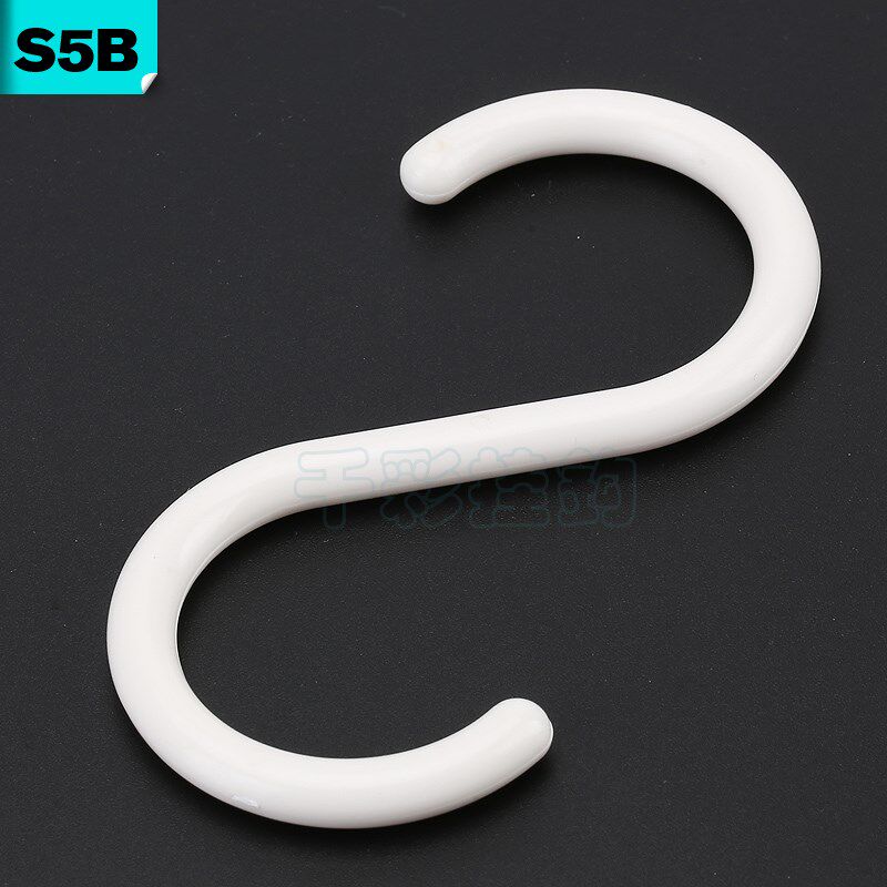 Hook plastic medium s hook hanging cable rope clothes Plastic door back hook Plastic s-shaped home hook