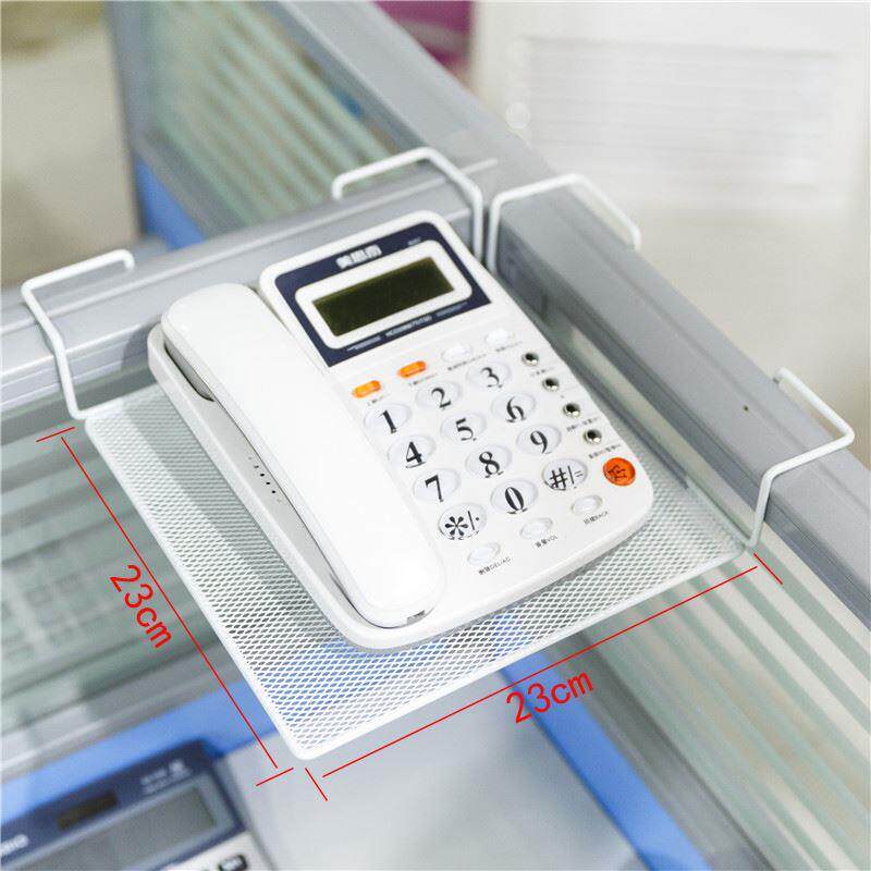 Triangle Wrought iron flower stand Simple office telephone tray Hanging tripod desk triangle shelf