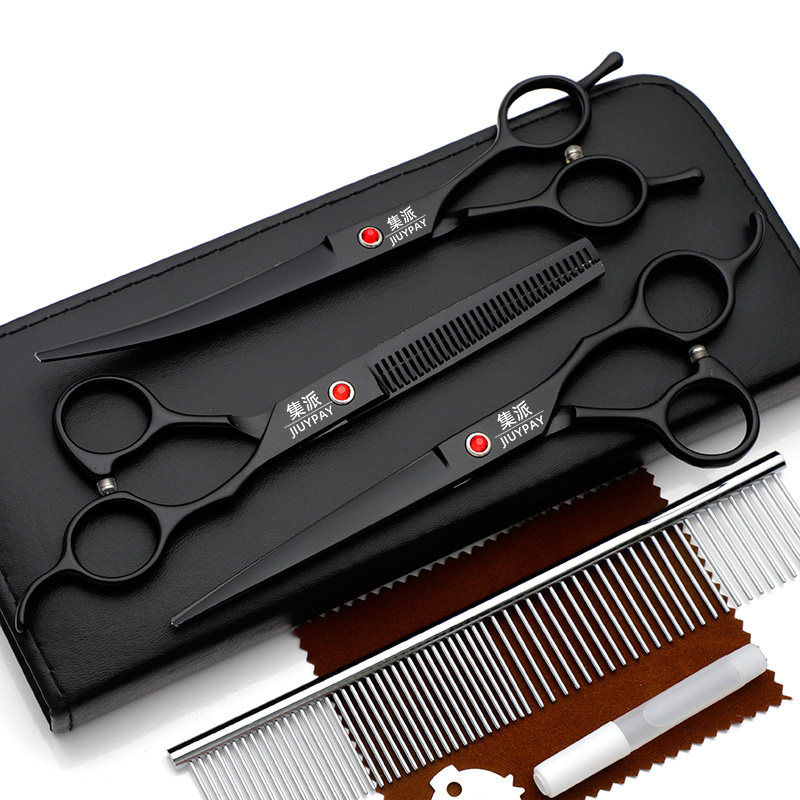 Pet Scissors Beauty Suit Dogs Scissors Hair God Instrumental Supplies Professional Tool Teddy Hairy Dog Hair Bend Cut Tooth Cut