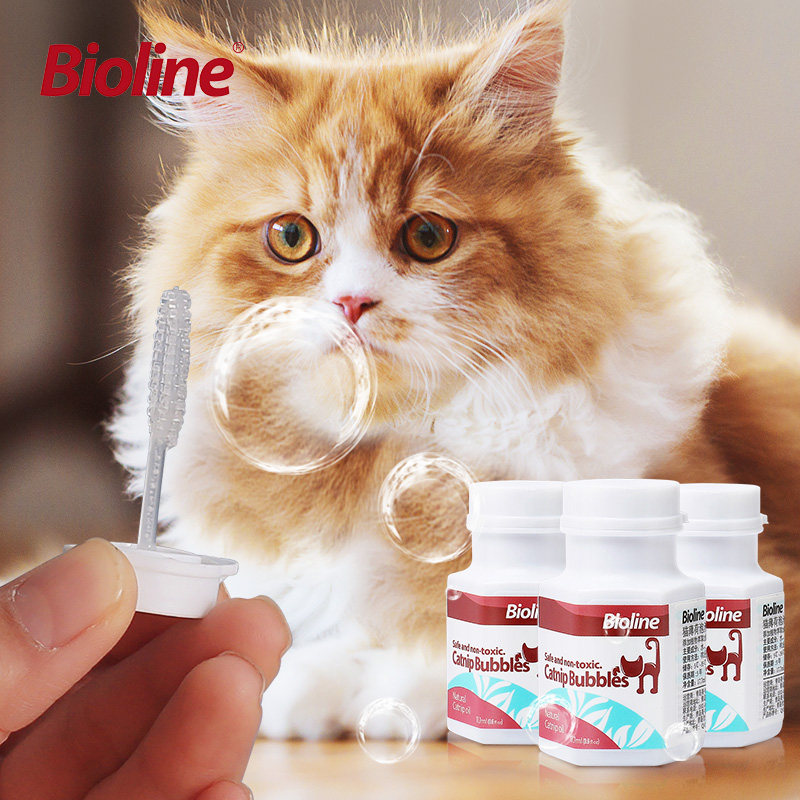 Bioline Catnip bubble water to tease cats Interactive toys To relieve boredom supplies set Pet toys supplies